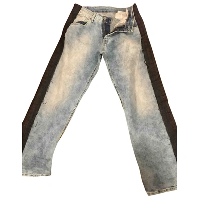 Pre-owned Jijil Blue Cotton - Elasthane Jeans