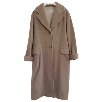 Pre-owned Max Mara Camel Wool Coat