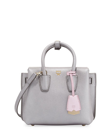 mcm gray tote