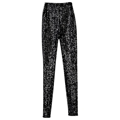 Pre-owned Saint Laurent Black Polyester Trousers
