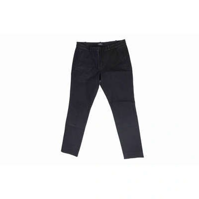Pre-owned Joseph Linen Carot Trousers In Black