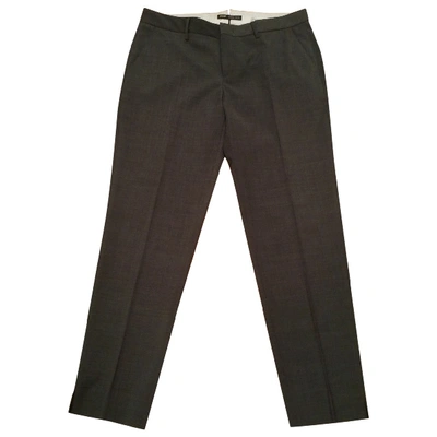 Pre-owned Pt01 Straight Pants In Grey