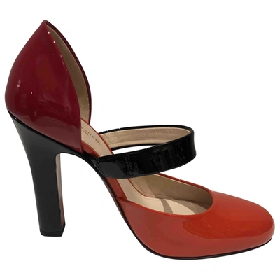 Pre-owned Bottega Veneta Patent Leather Heels In Multicolour