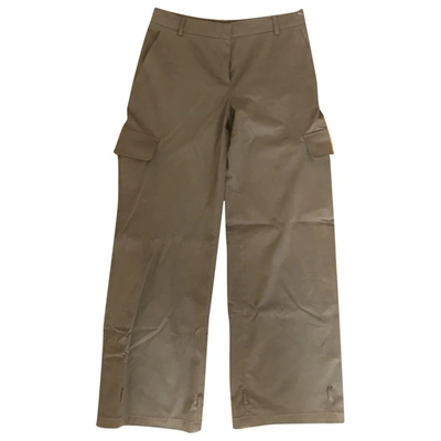 Pre-owned Max Mara Large Trousers In Green