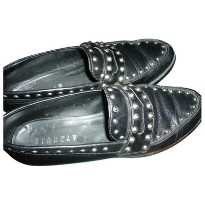 Pre-owned Claudie Pierlot Leather Flats In Black