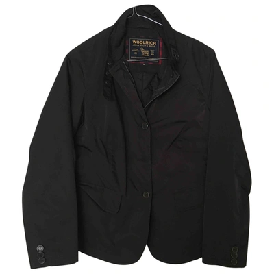 Pre-owned Woolrich Short Waistcoat In Black