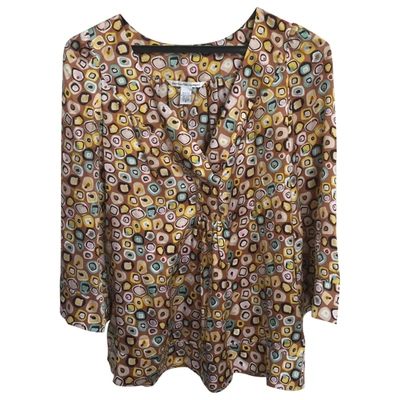 Pre-owned Diane Von Furstenberg Silk Tunic In Multicolour