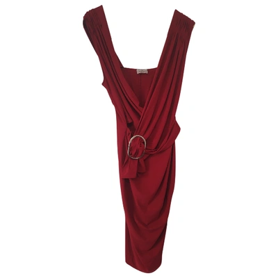 Pre-owned Philosophy Di Alberta Ferretti Mid-length Dress In Burgundy