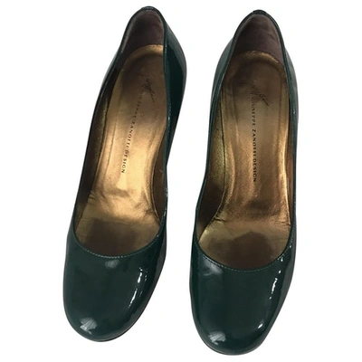 Pre-owned Giuseppe Zanotti Patent Leather Heels In Green