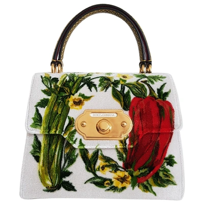 Pre-owned Dolce & Gabbana Welcome White Cloth Handbag