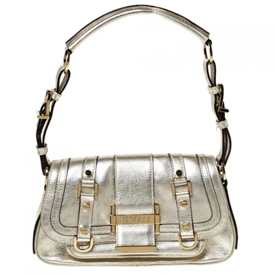 Pre-owned Versace Gold Leather Handbag