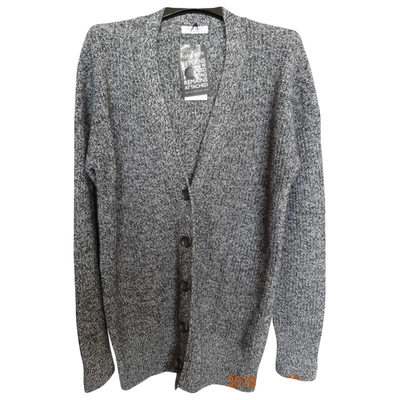 Pre-owned Equipment Cashmere Cardigan In Anthracite