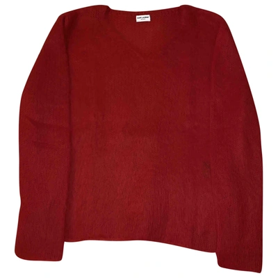 Pre-owned Saint Laurent Wool Jumper In Red