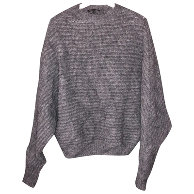 Pre-owned Maje Fall Winter 2019 Grey Wool Knitwear