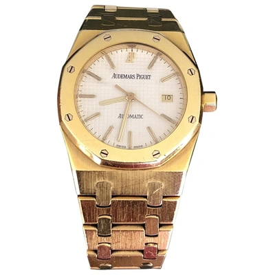 Pre-owned Audemars Piguet Royal Oak Lady Gold Yellow Gold Watch