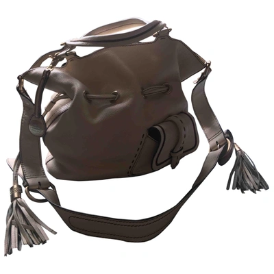Pre-owned Lancel Beige Leather Handbags