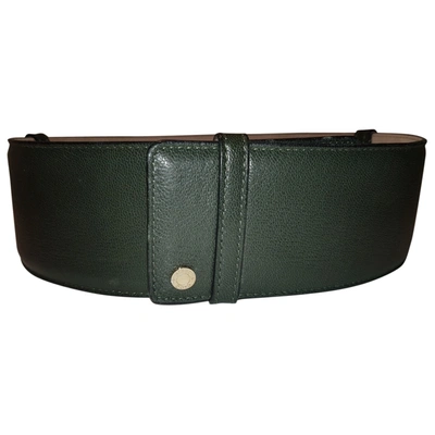 Pre-owned Jimmy Choo Leather Belt In Green