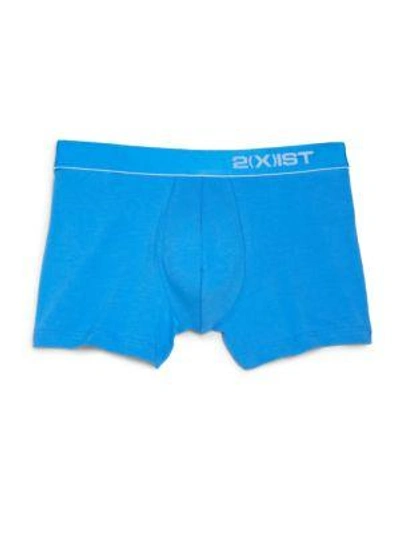 2(x)ist Pima-stretch No Show Trunks In Blue