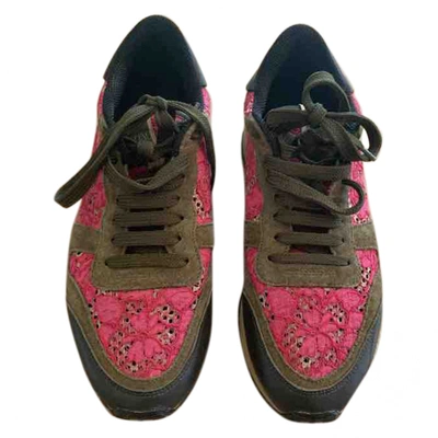 Pre-owned Valentino Garavani Cloth Trainers In Multicolour