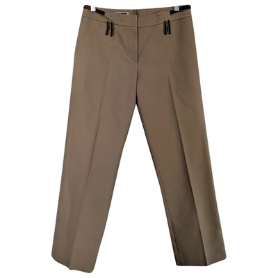 Pre-owned Jil Sander Straight Pants In Camel