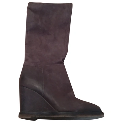 Pre-owned Roberto Coin Leather Boots In Brown