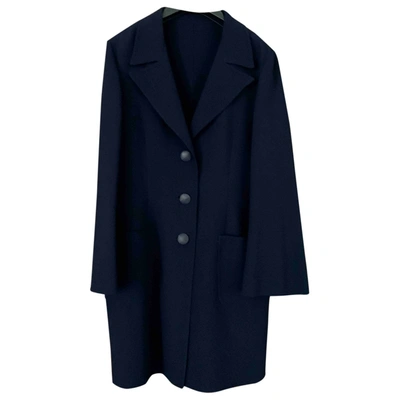 Pre-owned Stephan Janson Wool Coat In Blue