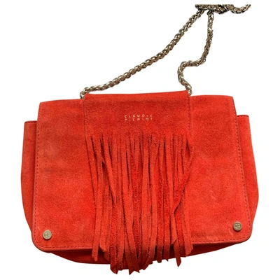 Pre-owned Claudie Pierlot Red Suede Handbags