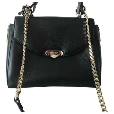 Pre-owned Versace Black Leather Handbag