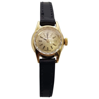 Pre-owned Zenith Classique Yellow Gold Watch In Black