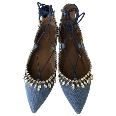 Pre-owned Altuzarra Blue Cloth Ballet Flats