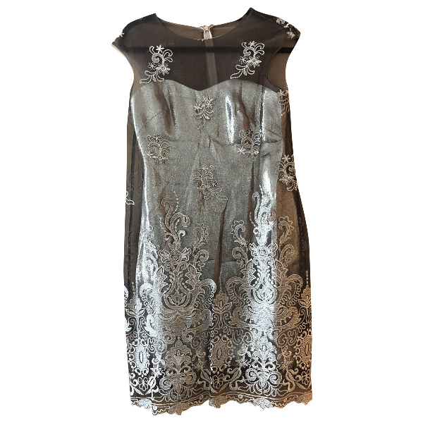 marchesa notte gold artwork sequin gown