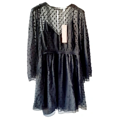 Pre-owned Alice Mccall Silk Mini Dress In Black