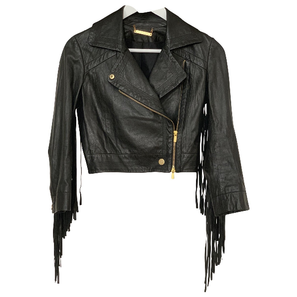 Pre-owned Diane Von Furstenberg Black Leather Jacket | ModeSens