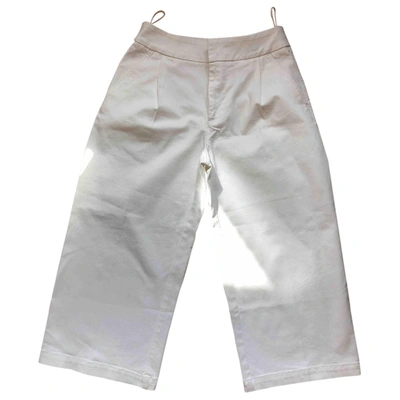 Pre-owned Marni White Denim - Jeans Trousers