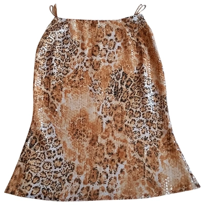 Pre-owned Escada Glitter Mid-length Skirt In Multicolour