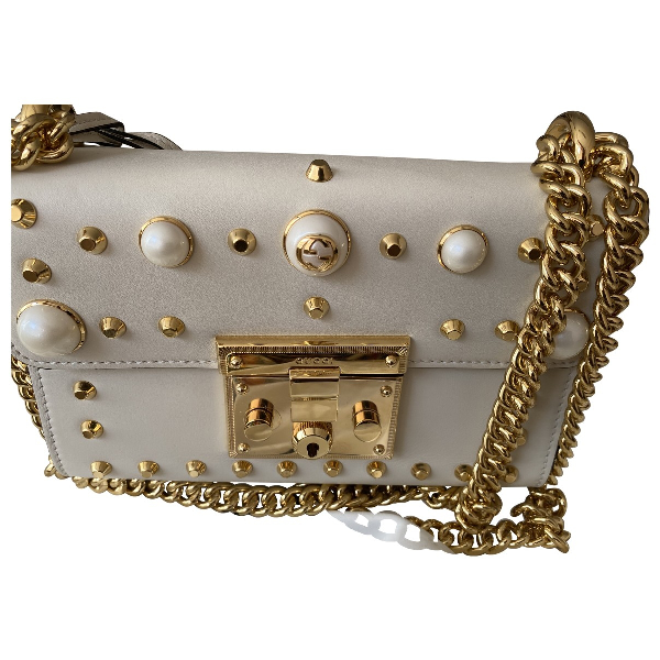 gucci padlock white