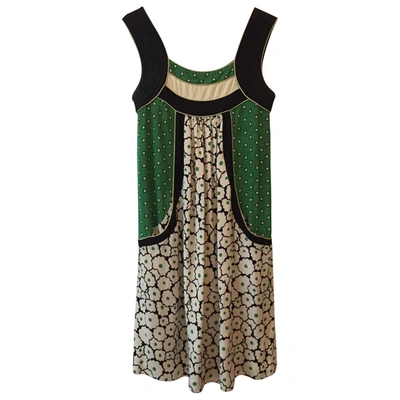 Pre-owned Tsumori Chisato Green Silk Dress