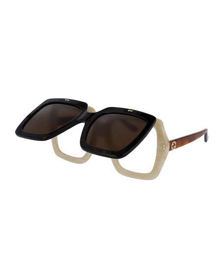 gucci sunglasses flip up