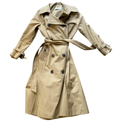 Pre-owned Balenciaga Beige Cotton Trench Coat