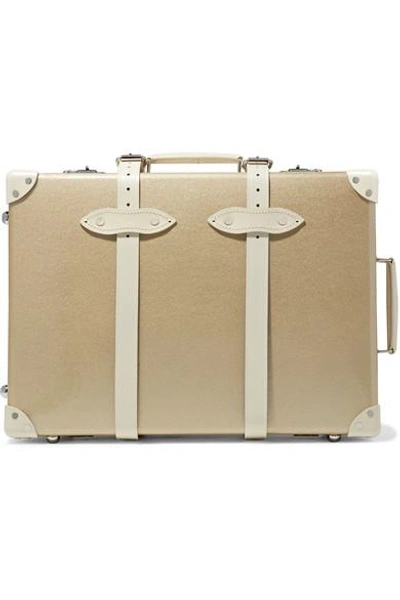 Globe-trotter Champagne 21" Leather-trimmed Fiberboard Travel Trolley