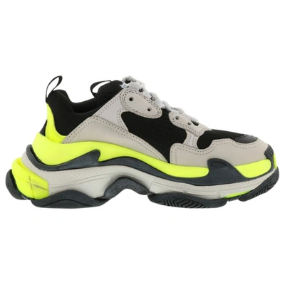 Pre-owned Balenciaga Triple S Leather Trainers In Multicolour