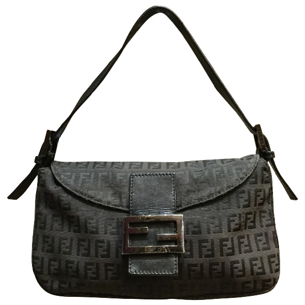Pre-Owned Fendi Black Cloth Handbag | ModeSens