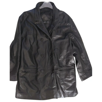 Pre-owned Fratelli Rossetti Leather Biker Jacket In Black