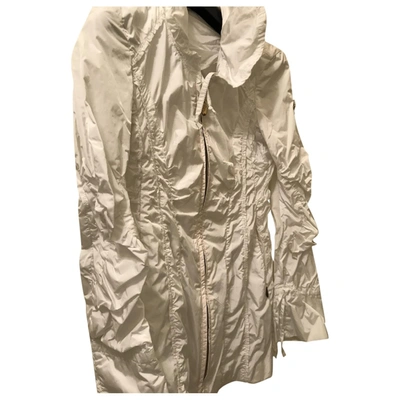 Pre-owned Geospirit Trench Coat In White