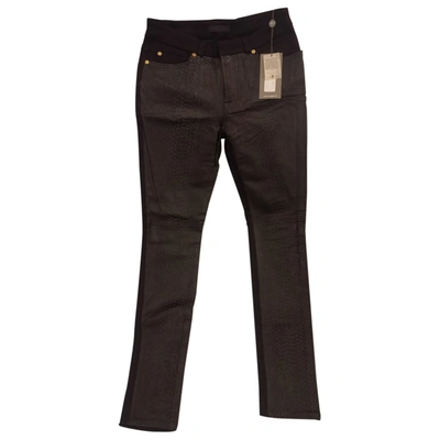 Pre-owned 7 For All Mankind Slim Jeans In Black