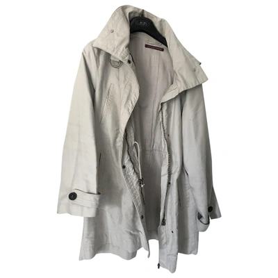 Pre-owned Comptoir Des Cotonniers Trench Coat In Grey