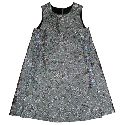 Pre-owned Dolce & Gabbana Mini Dress In Metallic