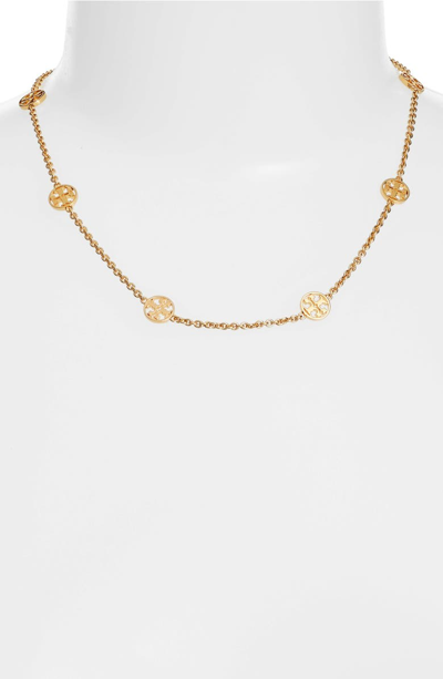 Tory Burch Delicate Logo Necklace, 18 In Gold