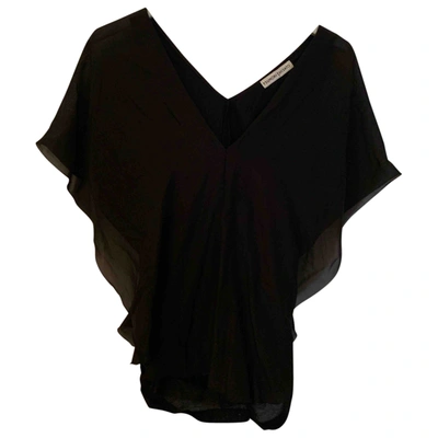 Pre-owned Tsumori Chisato Black Silk  Top