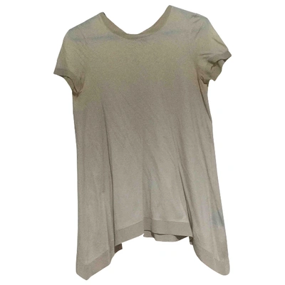 Pre-owned Ferragamo Silk Blouse In Beige